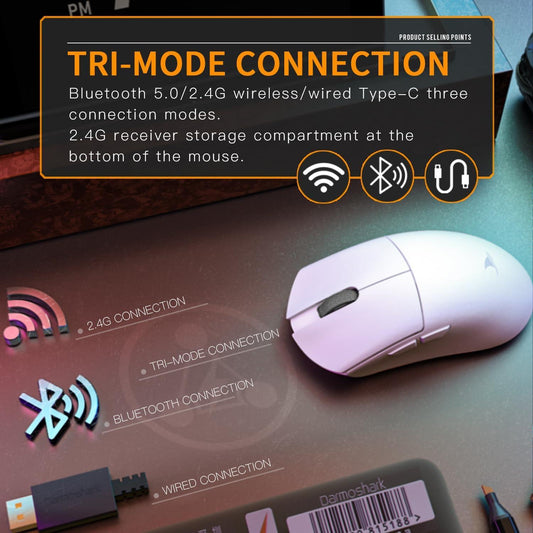 Darmoshark M3 / M-3 Pro 4k Kiran Wireless Ultra Light Ambi Gaming Mouse