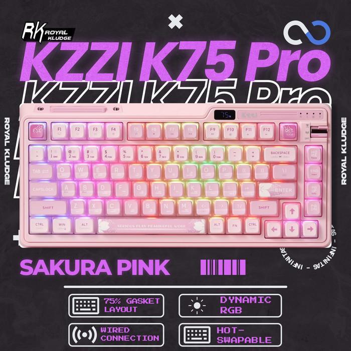 Royal Kludge KZZI K-75 / K75 PRO Hotswap Gasket Wireless 75% Mechanical Keyboard