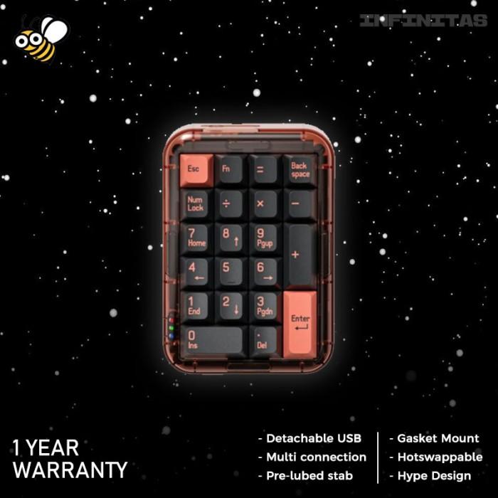 MelGeek MojoPad Wireless Gasket Mount Mechanical Keyboard 2.4ghz / BT
