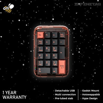 MelGeek MojoPad Wireless Gasket Mount Mechanical Keyboard 2.4ghz / BT