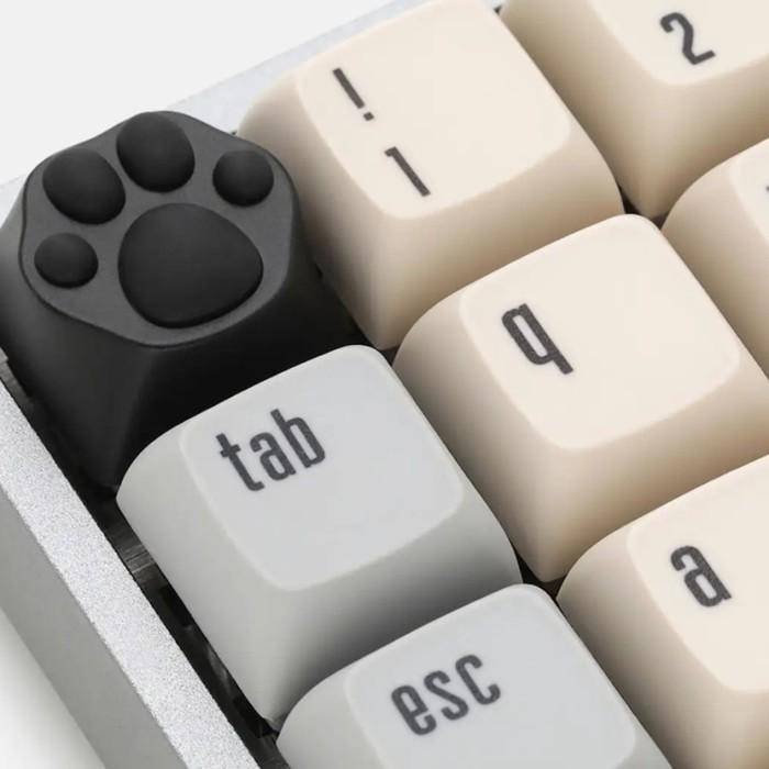 ZOMO Cat Paw Multi Color ABS+Silicone Keycap (White Cat) Original