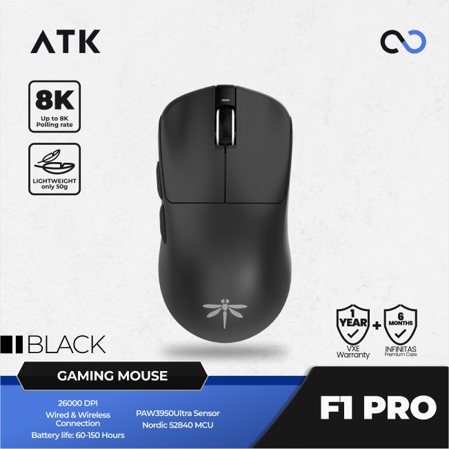 VGN VXE ATK F1 PRO Blazing Sky 8K Wireless Light Weight Gaming Mouse