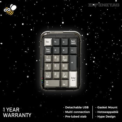 MelGeek MojoPad Wireless Gasket Mount Mechanical Keyboard 2.4ghz / BT