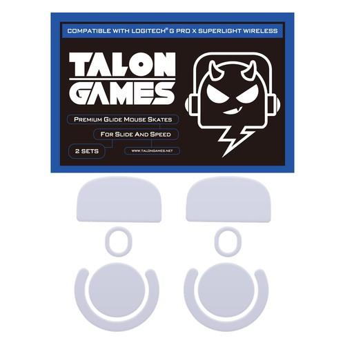 TALONGAMES Grey G Pro X Superlight / GPX Mouse Feet / Mouse Skate PTFE for Cloth Mouse pad (Speed)