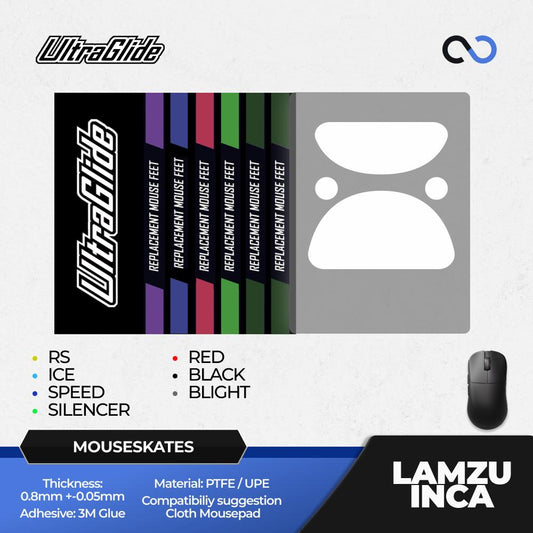 Meow Gaming Gear UltraGlide Lamzu Inca Mouse Feet / Mouse Skate