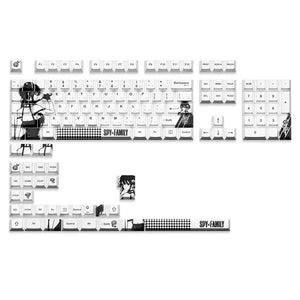XVX Spy X Family Yor Keycaps Cherry Profile Dye sub PBT Keycap 134-Keys