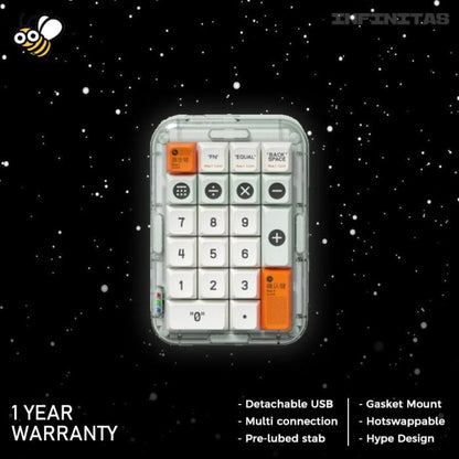 MelGeek MojoPad Wireless Gasket Mount Mechanical Keyboard 2.4ghz / BT