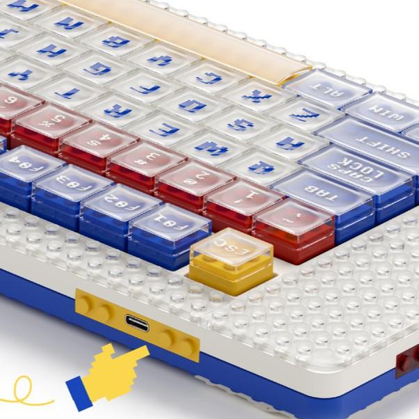 MelGeek Pixel Wireless Gasket Mount Mechanical Keyboard 2.4ghz / BT