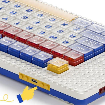 MelGeek Pixel Wireless Gasket Mount Mechanical Keyboard 2.4ghz / BT