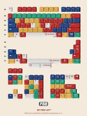 FBB My first joy / Lego Keycaps Cherry Profile Dye sub PBT Keycap 144-Keys