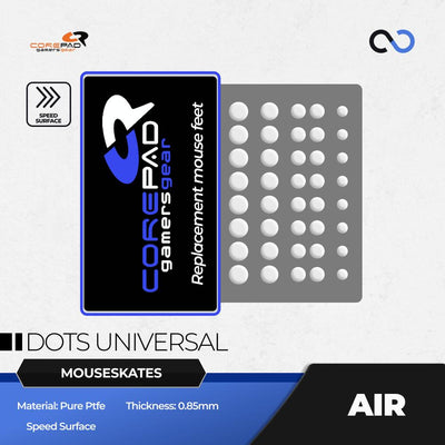 Corepad AIR DOTS Universal DIY Mouse-Dots PTFE Gaming Mouse Feet / Mouse Skate (Speed)