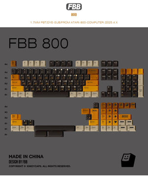 FBB 800 Keycaps Cherry Profile Dye sub PBT Keycap 145-Keys