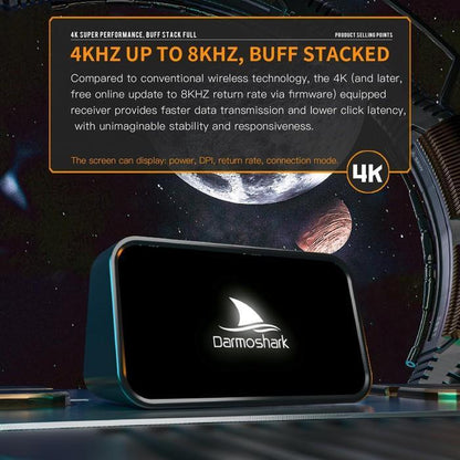 Darmoshark M2 / M-2 Air 8k Daero Wireless Ultra Light Ambi Magnesium Gaming Mouse