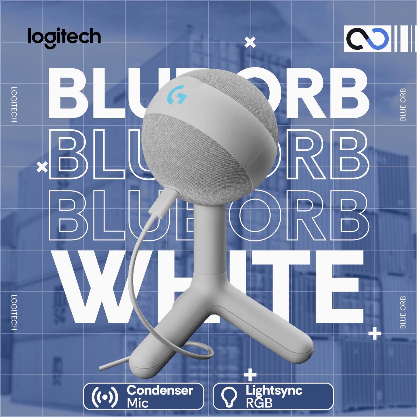 Logitech Blue Orb Gaming Condenser Microphone LIGHTSYNC