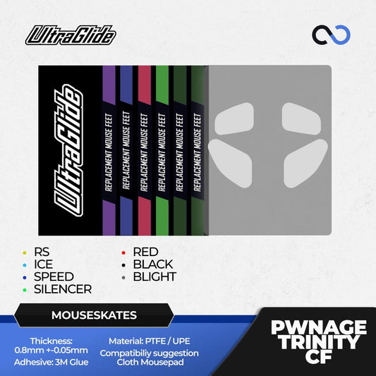Meow Gaming Gear UltraGlide Pwnage Trinity CF Mouse Feet / Mouse Skate