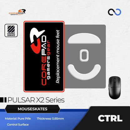 Corepad CTRL X2 & X2 Mini  PTFE Gaming Mouse Feet / Mouse Skate (Control)