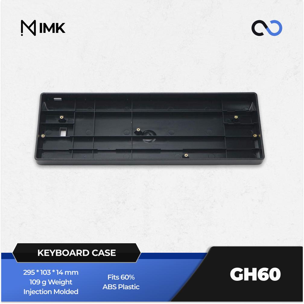 Infinitas GH60-P1 Custom 60% ABS Plastic Keyboard Case DIY for Wooting 60HE+ / TOFU60