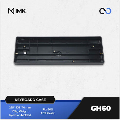 Infinitas GH60-P1 Custom 60% ABS Plastic Keyboard Case DIY for Wooting 60HE+ / TOFU60