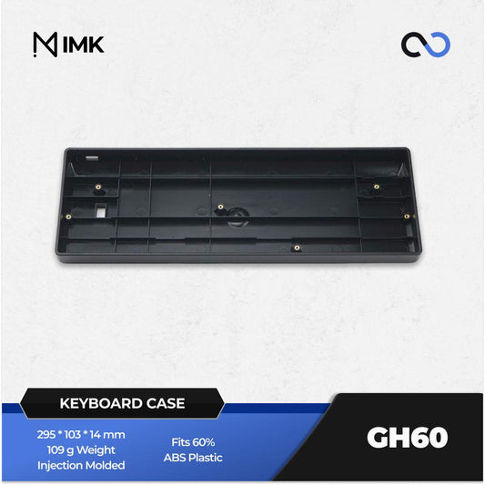 Infinitas GH60-P1 Custom 60% ABS Plastic Keyboard Case DIY for Wooting 60HE+ / TOFU60