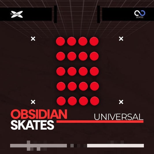 XRaypad Obsidian Universal Dots PTFE Mouse Feet / Mouse Skate for Glass pad (Control)
