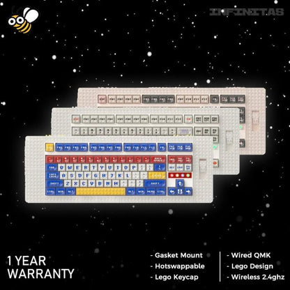 MelGeek Pixel Wireless Gasket Mount Mechanical Keyboard 2.4ghz / BT