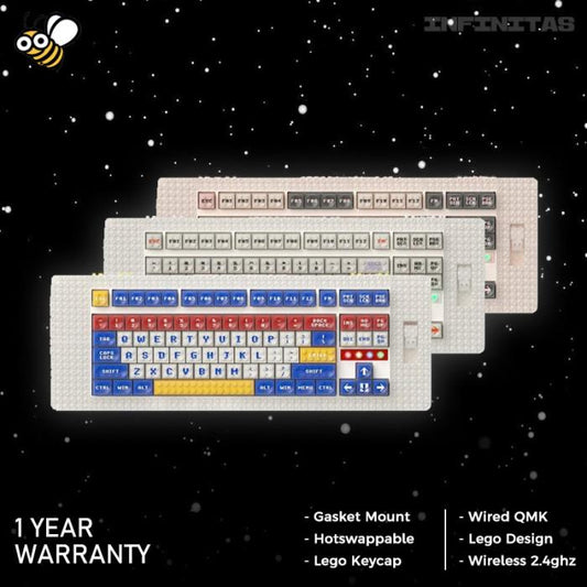 MelGeek Pixel Wireless Gasket Mount Mechanical Keyboard 2.4ghz / BT