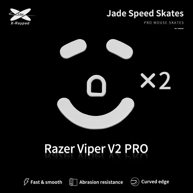 XRaypad Jade Razer Viper V2 Pro PTFE Mouse Feet / Mouse Skate for Cloth Mouse pad (Speed)