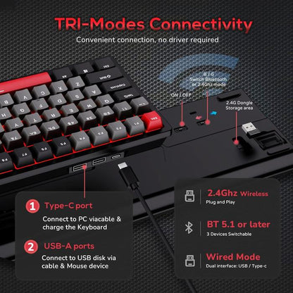 Royal Kludge RK98 / RK-98 Hotswap Mechanical Gaming Keyboard