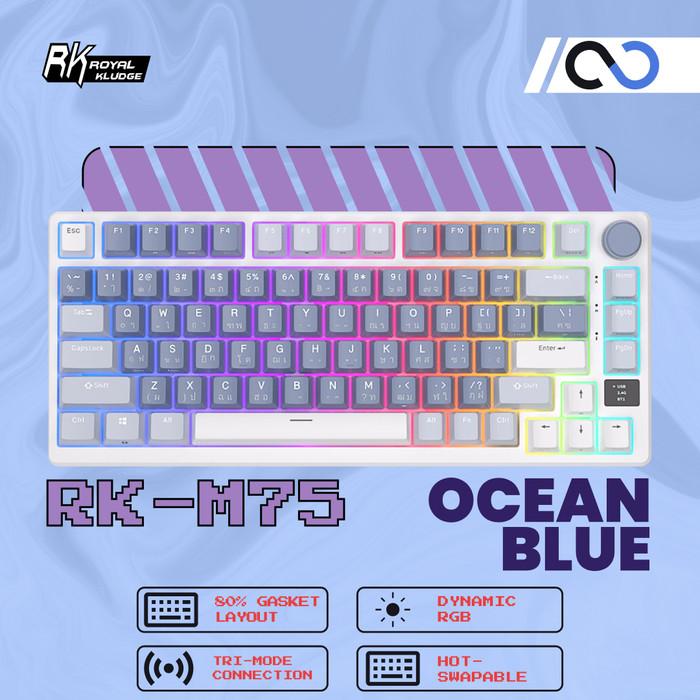 Royal Kludge RK-M75 / RKM75 Hotswap Gasket Wireless 75% Mechanical Keyboard