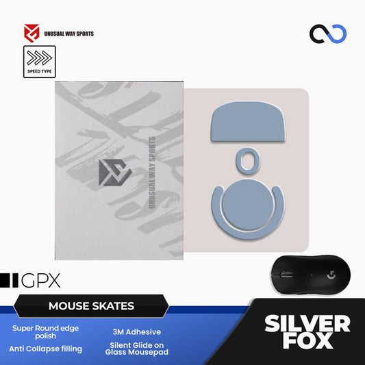 Unusual Way Sports Silver Fox G Pro X Superlight / GPX Mouse Feet / Mouse Skate PTFE (Speed)