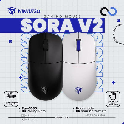 Ninjutso Sora V2 Wireless Super Light Gaming Mouse