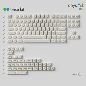 Deadline dat.1 Keycaps DOYS Profile Dye sub PBT Keycap 131-Keys