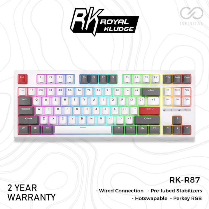Royal Kludge RKR87 / RK-R87 / RK-87 / RK87 Hotswap Mechanical Keyboard