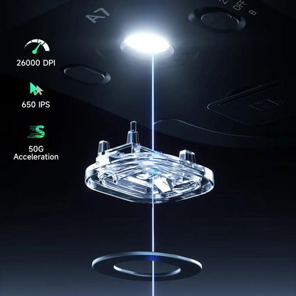 MCHOSE A7 Ultra 8K Wireless Ultra Light Weight Gaming Mouse GPX Shape