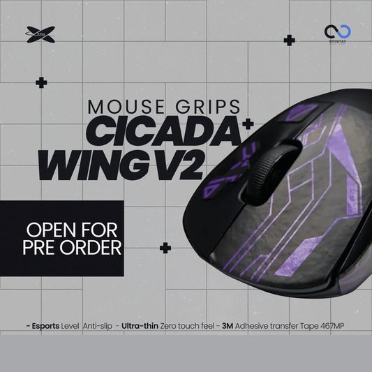 XRaypad Cicada Wings V2 VGN F1 / F-1 Series grip tape