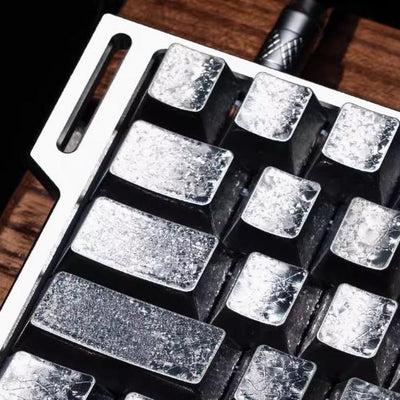 Infinitas Keycaps PBT Frost Silver Cherry Profile Side Printed Keycap 100-Keys