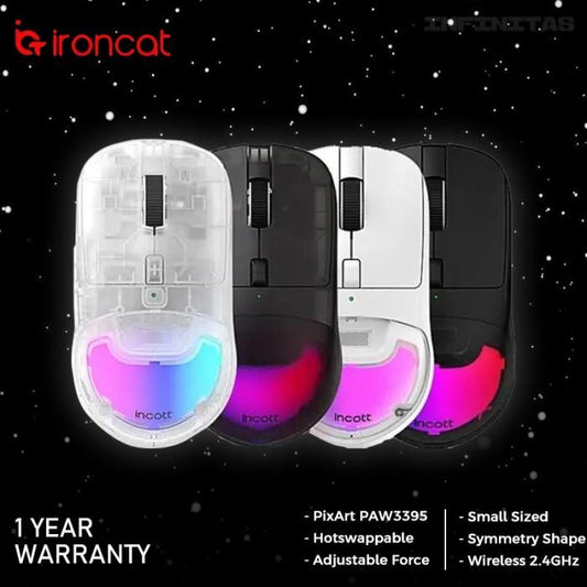 Ironcat INCOTT HPC02M Pro Hotswap Adjustable Lightweight Gaming Mouse