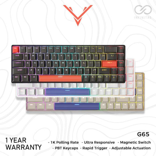 Drunkdeer G65 / G-65 Hall Effect 65% Keyboard Rapid Trigger Wooting