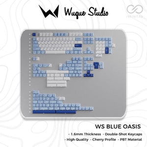 Wuque Studio WS Blue Oasis Doubleshot PBT Keycaps / Keycap