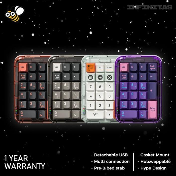 MelGeek MojoPad Wireless Gasket Mount Mechanical Keyboard 2.4ghz / BT