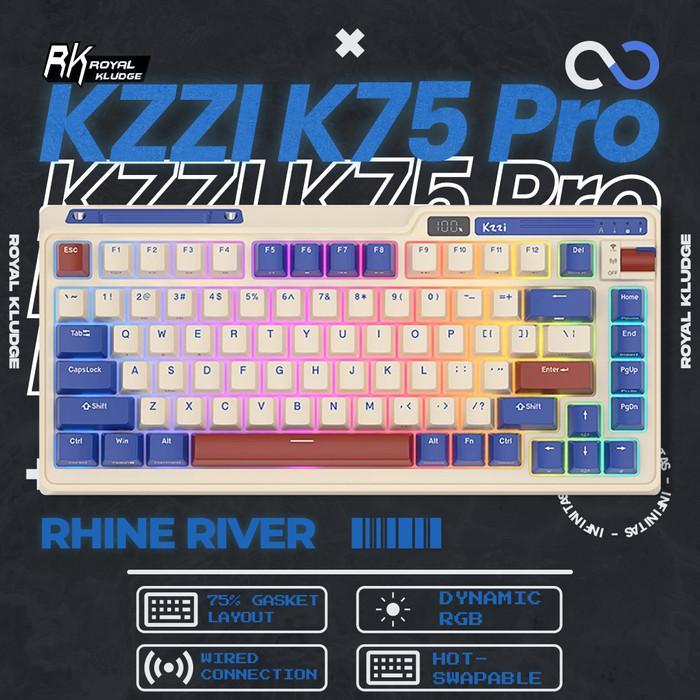 Royal Kludge KZZI K-75 / K75 PRO Hotswap Gasket Wireless 75% Mechanical Keyboard