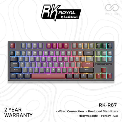 Royal Kludge RKR87 / RK-R87 / RK-87 / RK87 Hotswap Mechanical Keyboard