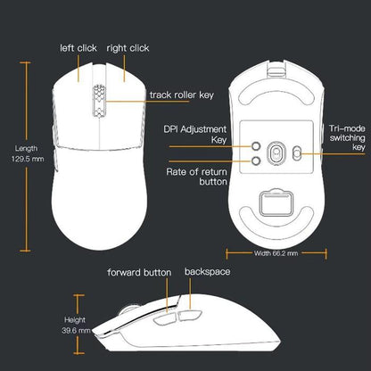 Darmoshark M3 PRO MAX 8k Kiran Wireless Ultra Light Ambi Gaming Mouse