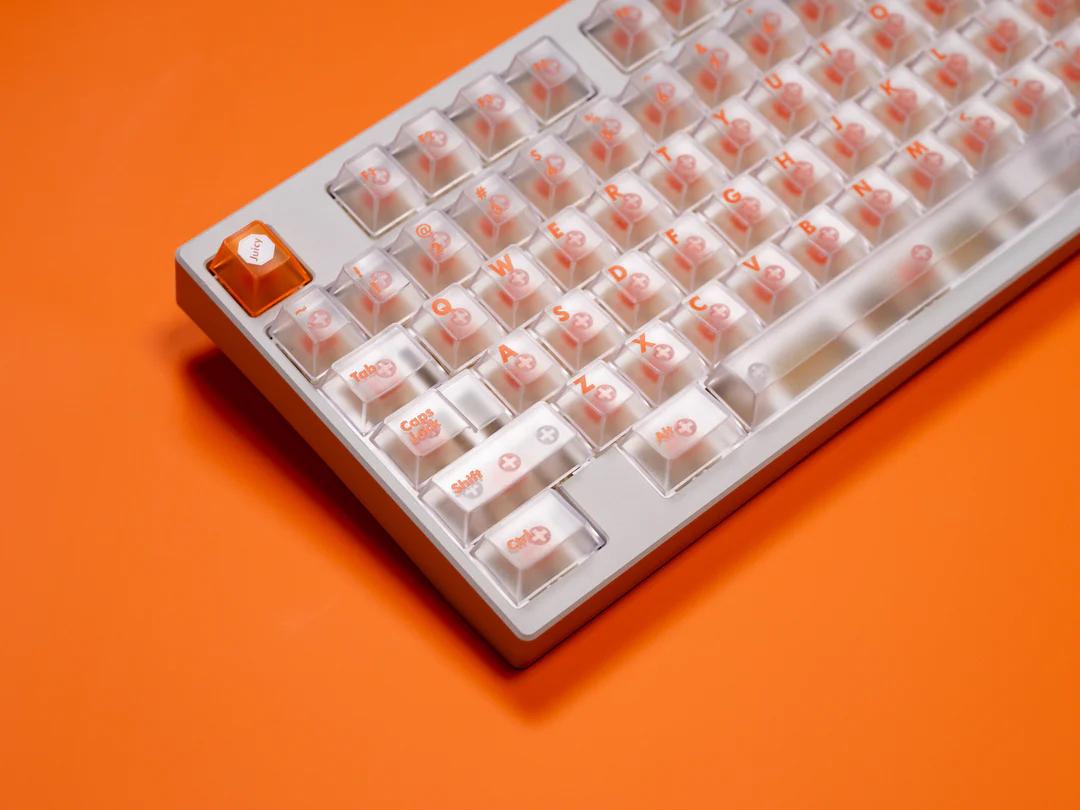 LeleLab X Sensy Juicy Transparent Keycaps Cherry Profile UV Printed ABS Keycap 159-Keys