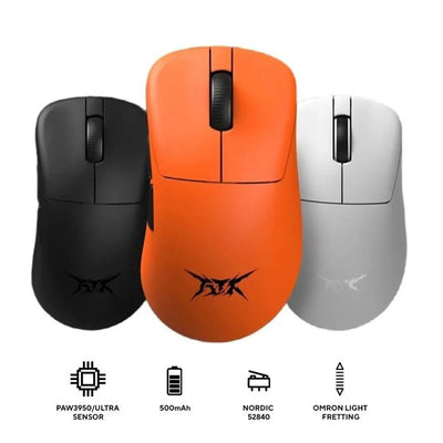 VGN ATK Z1 PRO MAX 8K Wireless Ultra Light Weight Ergonomic Gaming Mouse