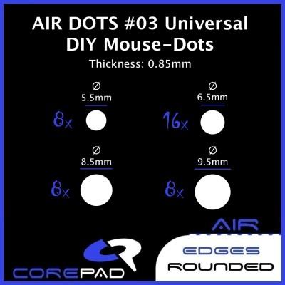 Corepad AIR DOTS Universal DIY Mouse-Dots PTFE Gaming Mouse Feet / Mouse Skate (Speed)