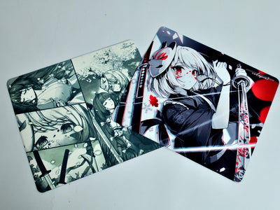 Utopia Gaming Black Blade 1.5 Poron Base Gaming Mousepad Anime (Hybrid)