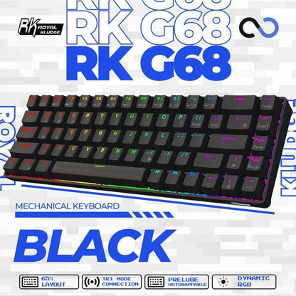 Royal Kludge RKG68 / RK-G68 / RK837 / RK68 Hotswap Mechanical Keyboard