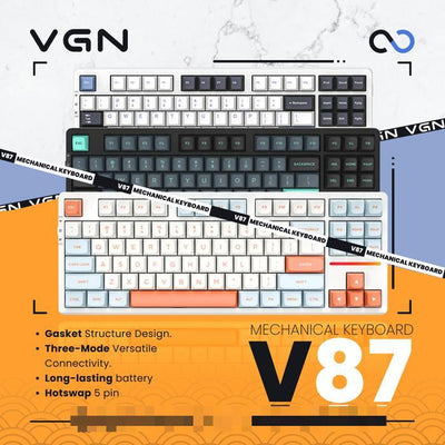 VGN V87 / V-87 Hotswap Gasket Wireless TKL Mechanical Keyboard
