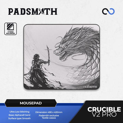 Padsmith Crucible V2 PRO Poron Base Gaming Mousepad (Hybrid)